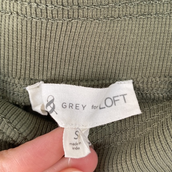 NWT Lou & Grey for Loft Linen Blend Green Casual Pants - Picture 3 of 10